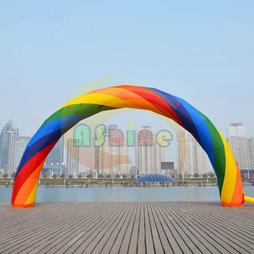 经典中国红彩虹拱门实物图3 彩虹拱门大图详情4
